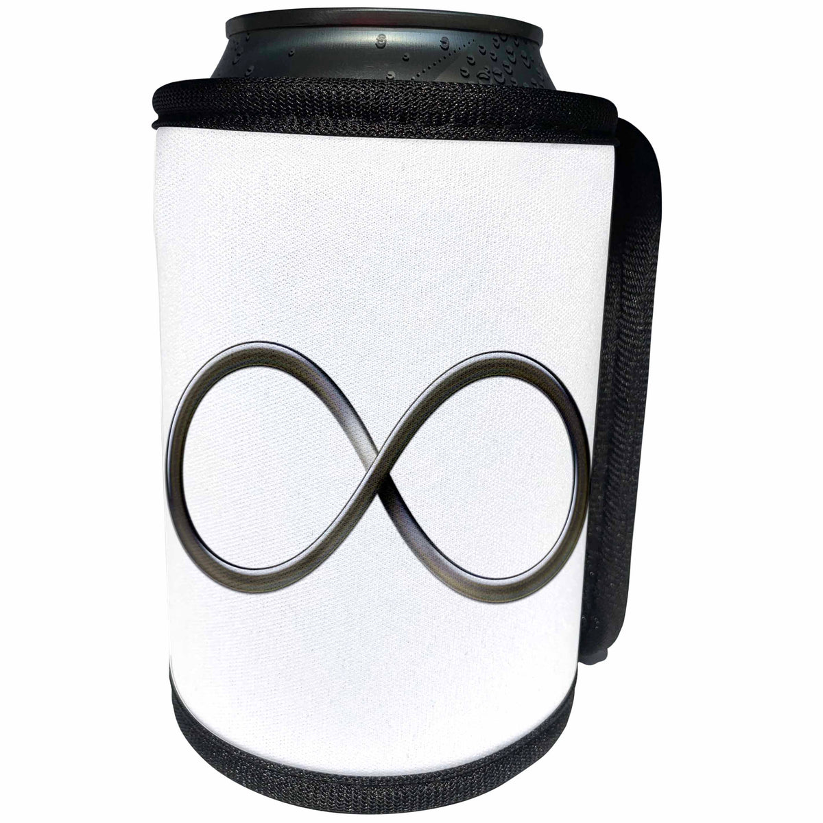 3dRose Houk Digital Design Symbols - Infinity Symbol on white background - Can Cooler Bottle Wrap (cc_24235)