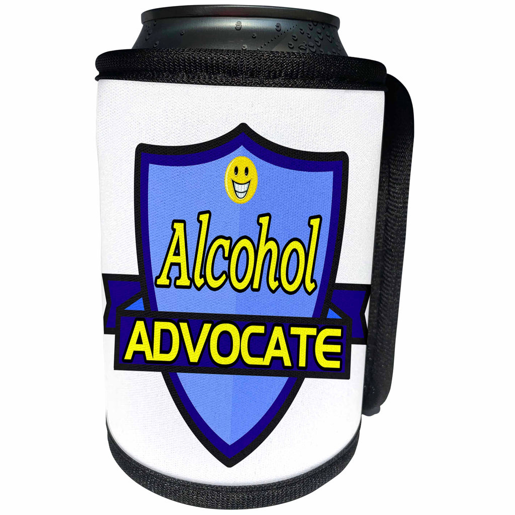 3dRose Dooni Designs – Funny Sarcastic Advocate Designs - Alcohol Advocate Support Design - Can Cooler Bottle Wrap (cc_242458)