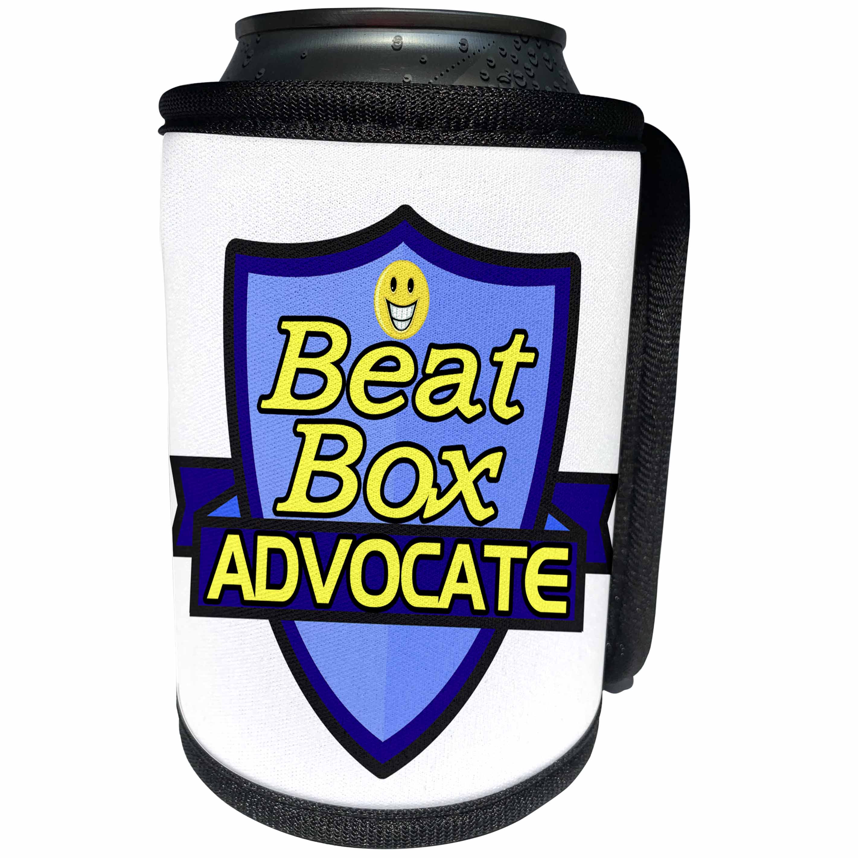 3dRose Dooni Designs – Funny Sarcastic Advocate Designs - Beat Box Advocate Support Design - Can Cooler Bottle Wrap (cc_242481)