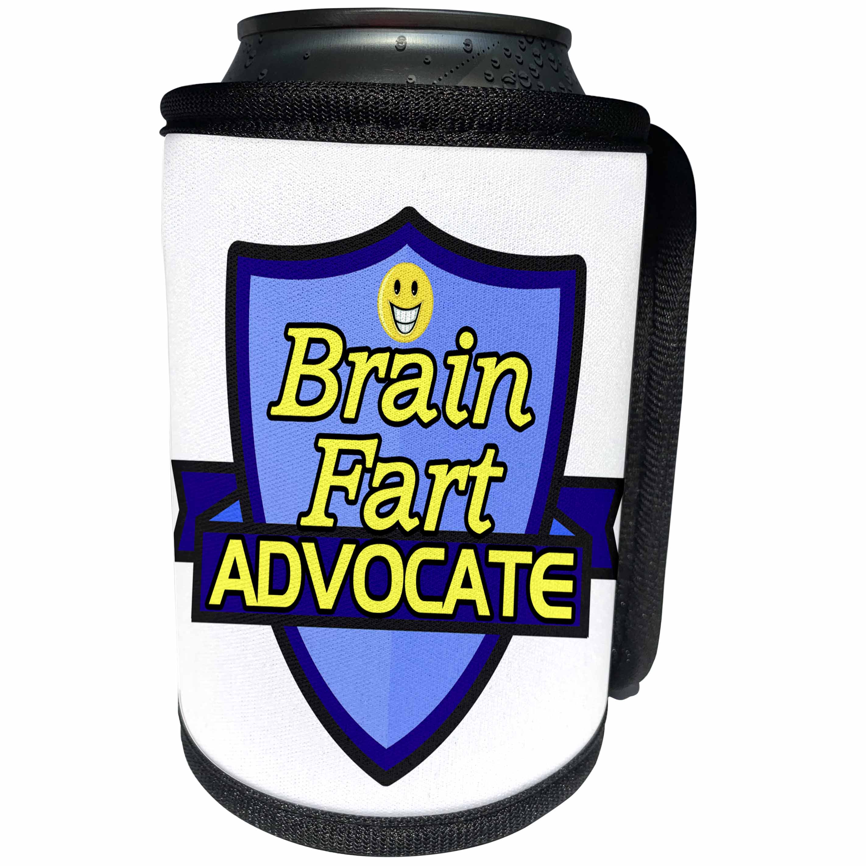 3dRose Dooni Designs – Funny Sarcastic Advocate Designs - Brain Fart Advocate Support Design - Can Cooler Bottle Wrap (cc_242509)