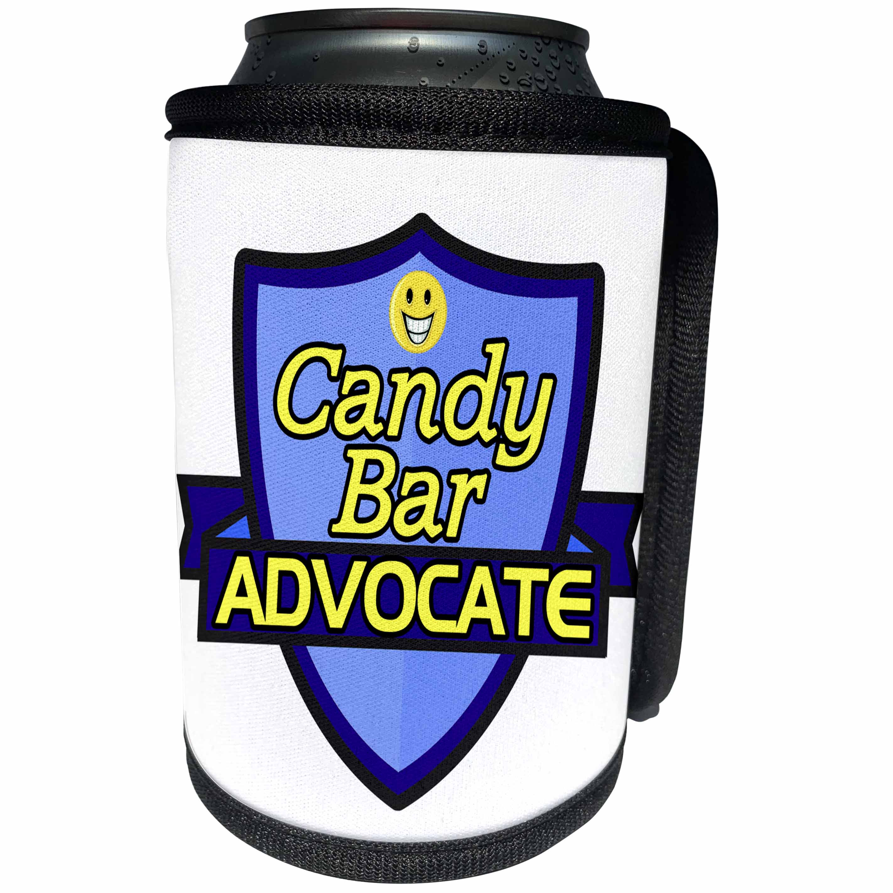 3dRose Dooni Designs – Funny Sarcastic Advocate Designs - Candy Bar Advocate Support Design - Can Cooler Bottle Wrap (cc_242527)