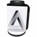 3dRose Houk Digital Design Symbols - Escher s Impossible Triangle on white background - Can Cooler Bottle Wrap (cc_24272)