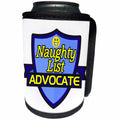 3dRose Dooni Designs – Funny Sarcastic Advocate Designs - Naughty List Advocate Support Design - Can Cooler Bottle Wrap (cc_242727)