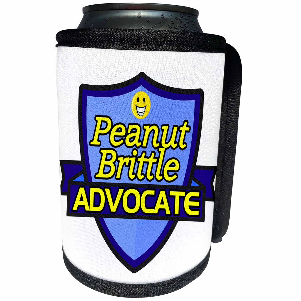 3dRose Dooni Designs – Funny Sarcastic Advocate Designs - Peanut Brittle Advocate Support Design - Can Cooler Bottle Wrap (cc_242749)