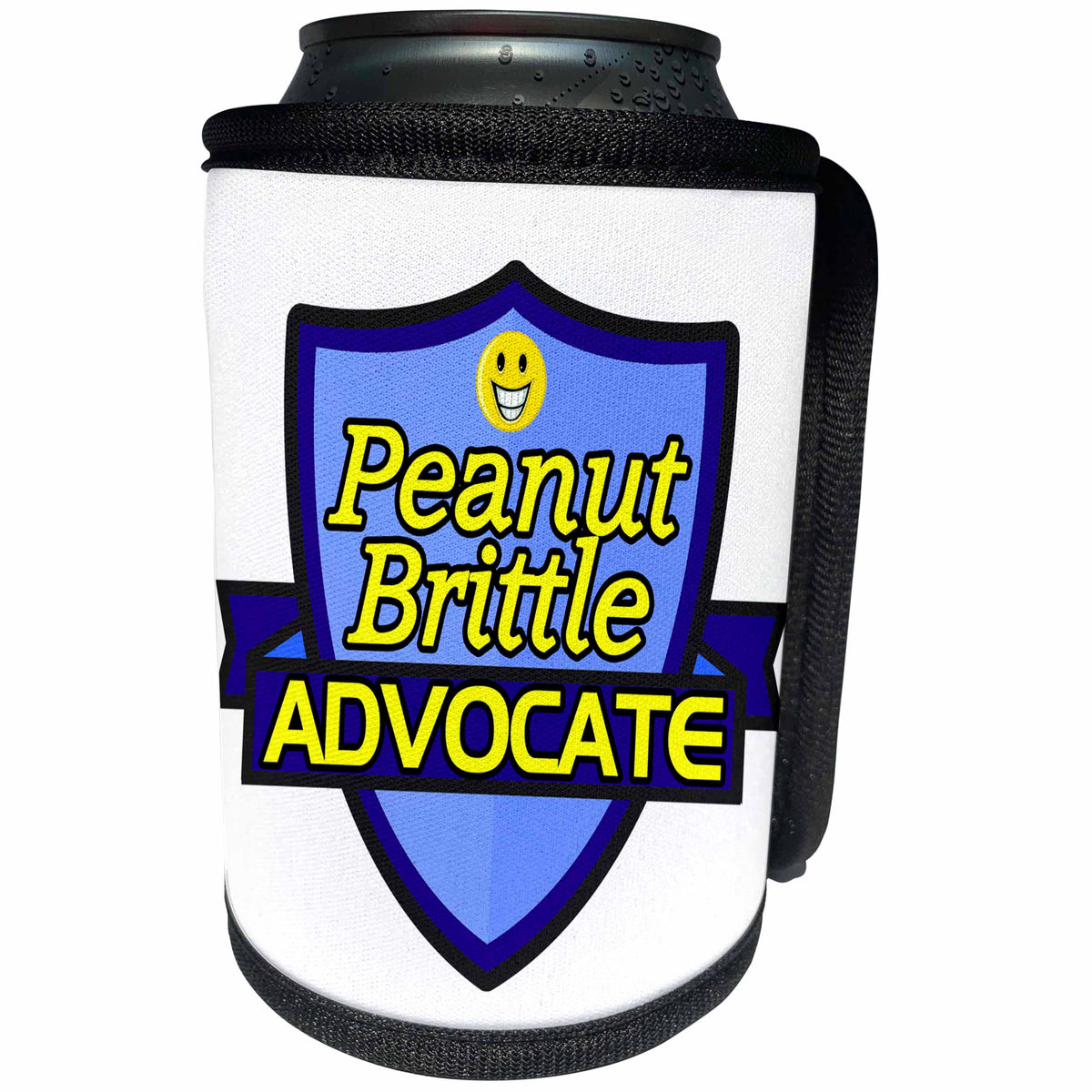 3dRose Dooni Designs – Funny Sarcastic Advocate Designs - Peanut Brittle Advocate Support Design - Can Cooler Bottle Wrap (cc_242749)