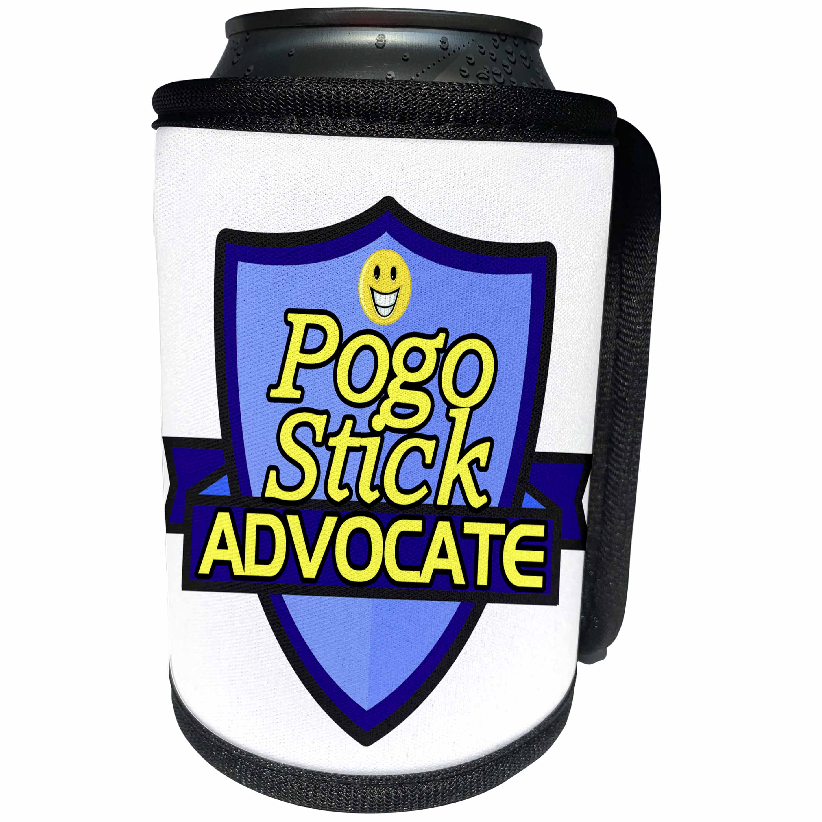 3dRose Dooni Designs – Funny Sarcastic Advocate Designs - Pogo Stick Advocate Support Design - Can Cooler Bottle Wrap (cc_242764)