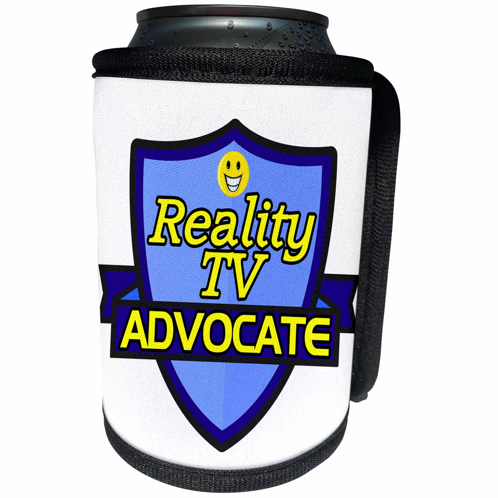 3dRose Dooni Designs – Funny Sarcastic Advocate Designs - Reality TV Advocate Support Design - Can Cooler Bottle Wrap (cc_242776)