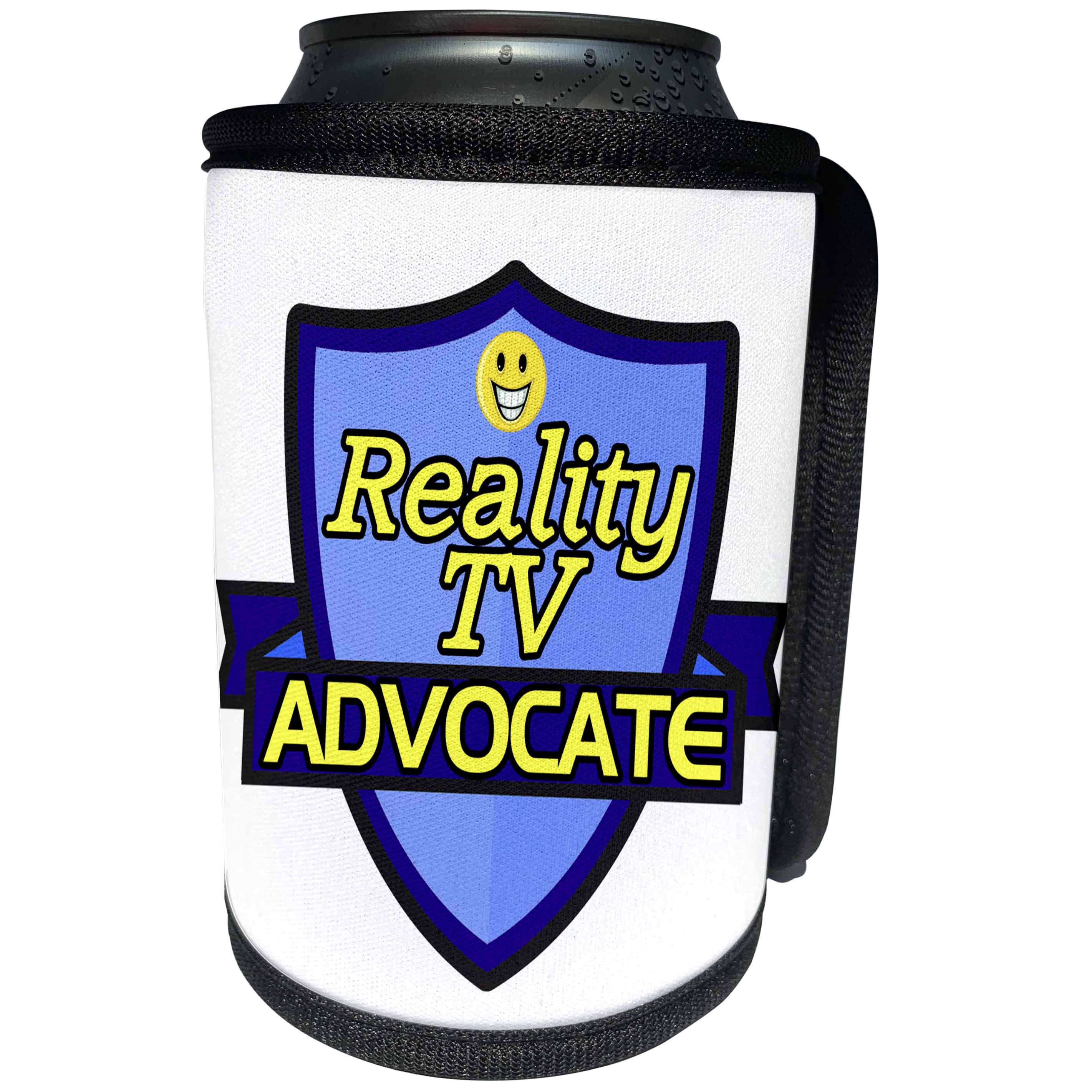 3dRose Dooni Designs – Funny Sarcastic Advocate Designs - Reality TV Advocate Support Design - Can Cooler Bottle Wrap (cc_242776)