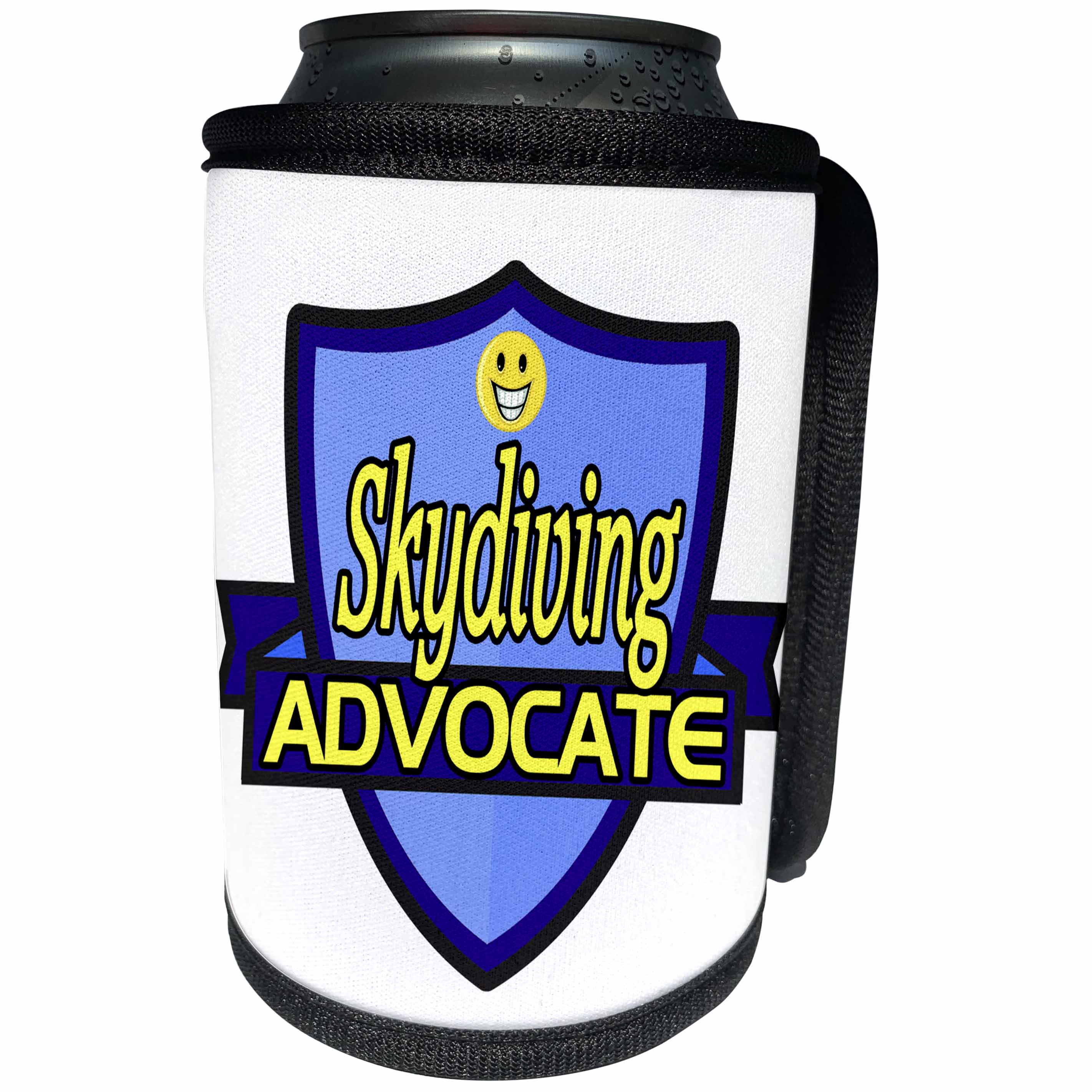 3dRose Dooni Designs – Funny Sarcastic Advocate Designs - Skydiving Advocate Support Design - Can Cooler Bottle Wrap (cc_242808)