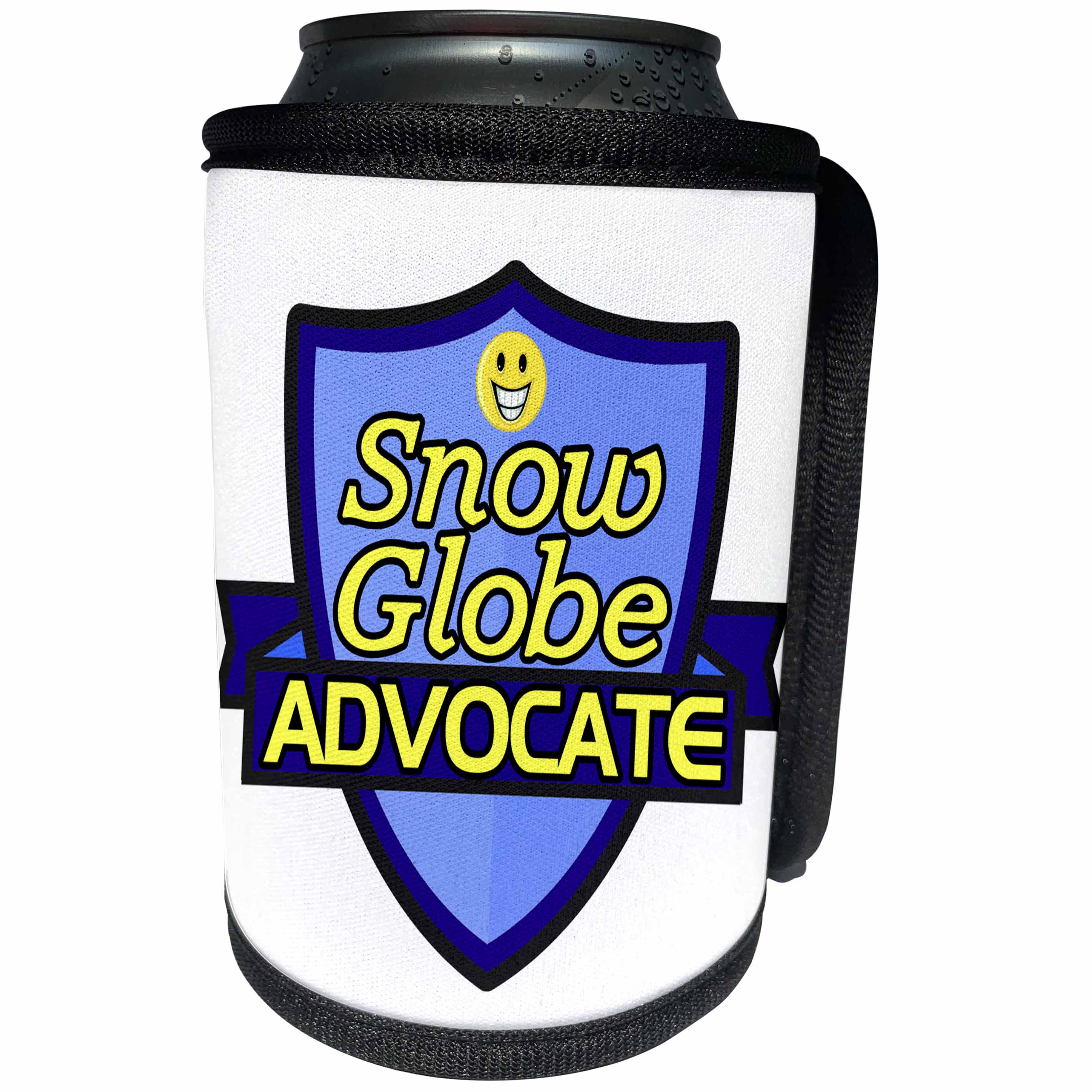 3dRose Dooni Designs – Funny Sarcastic Advocate Designs - Snow Globe Advocate Support Design - Can Cooler Bottle Wrap (cc_242817)