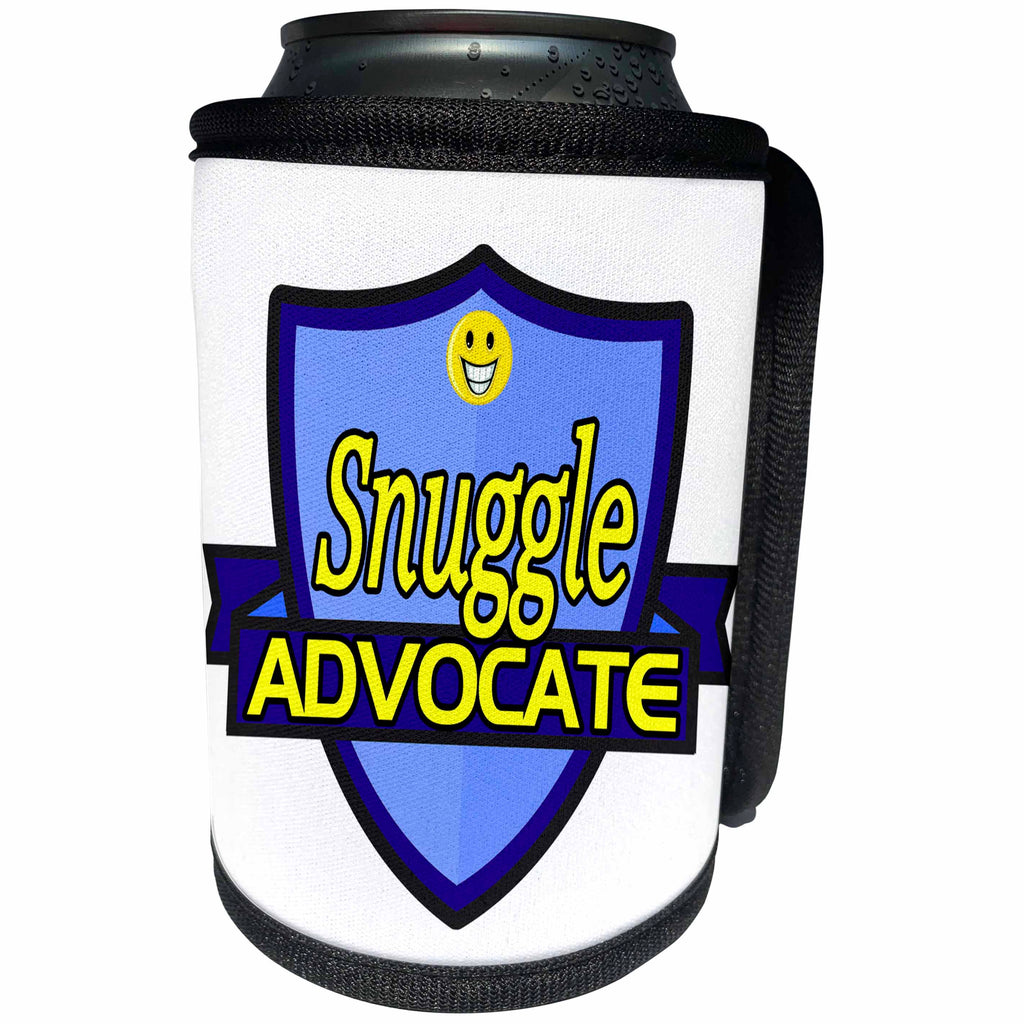 3dRose Dooni Designs – Funny Sarcastic Advocate Designs - Snuggle Advocate Support Design - Can Cooler Bottle Wrap (cc_242819)