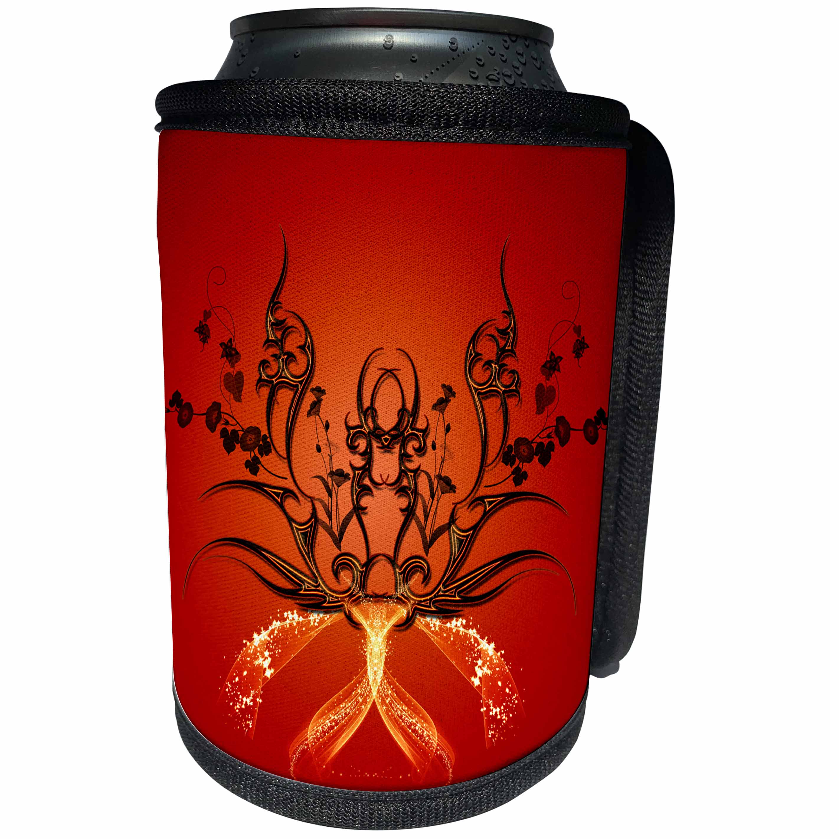 3dRose Heike Köhnen Design Decorative - Wonderful decorative tribal elements and light effects - Can Cooler Bottle Wrap (cc_243078)