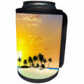 3dRose Heike Köhnen Design Landscape sunset - View over the ocean to a tropical island - Can Cooler Bottle Wrap (cc_243096)