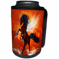 3dRose Heike Köhnen Design Animal Horse - Beautiful horse with water wings and flame - Can Cooler Bottle Wrap (cc_243097)