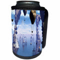 3dRose Heike Köhnen Design Fantasy - Fantasy seascape with fish house and rocks - Can Cooler Bottle Wrap (cc_243120)