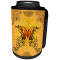 3dRose Heike Köhnen Design Decorative - Wonderful butterflies with floral elements - Can Cooler Bottle Wrap (cc_243137)