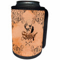 3dRose Heike Köhnen Design Skull - Skulls with gun and crow - Can Cooler Bottle Wrap (cc_243148)