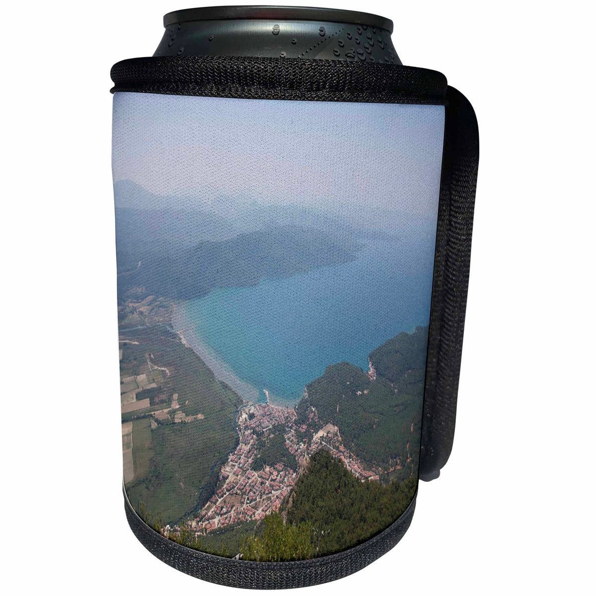 3dRose Taiche - Photography - Turkey - The Gulf of Gökova and Akyaka Town - Can Cooler Bottle Wrap (cc_243169)