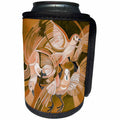 3dRose Taiche - Acrylic Painting - Birds - Pigeons in Sepia - Can Cooler Bottle Wrap (cc_243183)