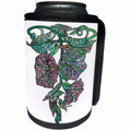 3dRose Taiche - Acrylic Painting - Ipomoea - Art Nouveau Morning Glory Isolated - Can Cooler Bottle Wrap (cc_243192)