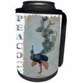 3dRose Taiche - Acrylic Painting - Peacock - Peacock - Can Cooler Bottle Wrap (cc_243198)