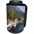 3dRose Taiche - Photography - Fishing Boats - Fishing Boats on The River Azmak Akyaka Turkey - Can Cooler Bottle Wrap (cc_243220)