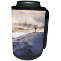 3dRose Phil Perkins - Religion - Christian Cross On Mountain - snow covered mountain range and cross - Can Cooler Bottle Wrap (cc_243442)