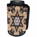 3dRose Phil Perkins - Religion - Architectural Star of David - Judaism star of David architecture design - Can Cooler Bottle Wrap (cc_243450)