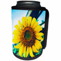 3dRose Phil Perkins - Nature - Oversized Sunflower - macro perspective golden sunflower in nature - Can Cooler Bottle Wrap (cc_243467)