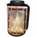 3dRose Beverly Turner Christmas Design - Tree of Lights Happy Holiday - Can Cooler Bottle Wrap (cc_24347)