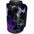 3dRose All Smiles Art Pets - Cool Funny Black Labrador Retriever Playing Guitar Art - Can Cooler Bottle Wrap (cc_243520)