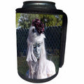 3dRose Florene Grunge - Image of Halloween Gothic Bride Statue Ft Myers Florida - Can Cooler Bottle Wrap (cc_243573)