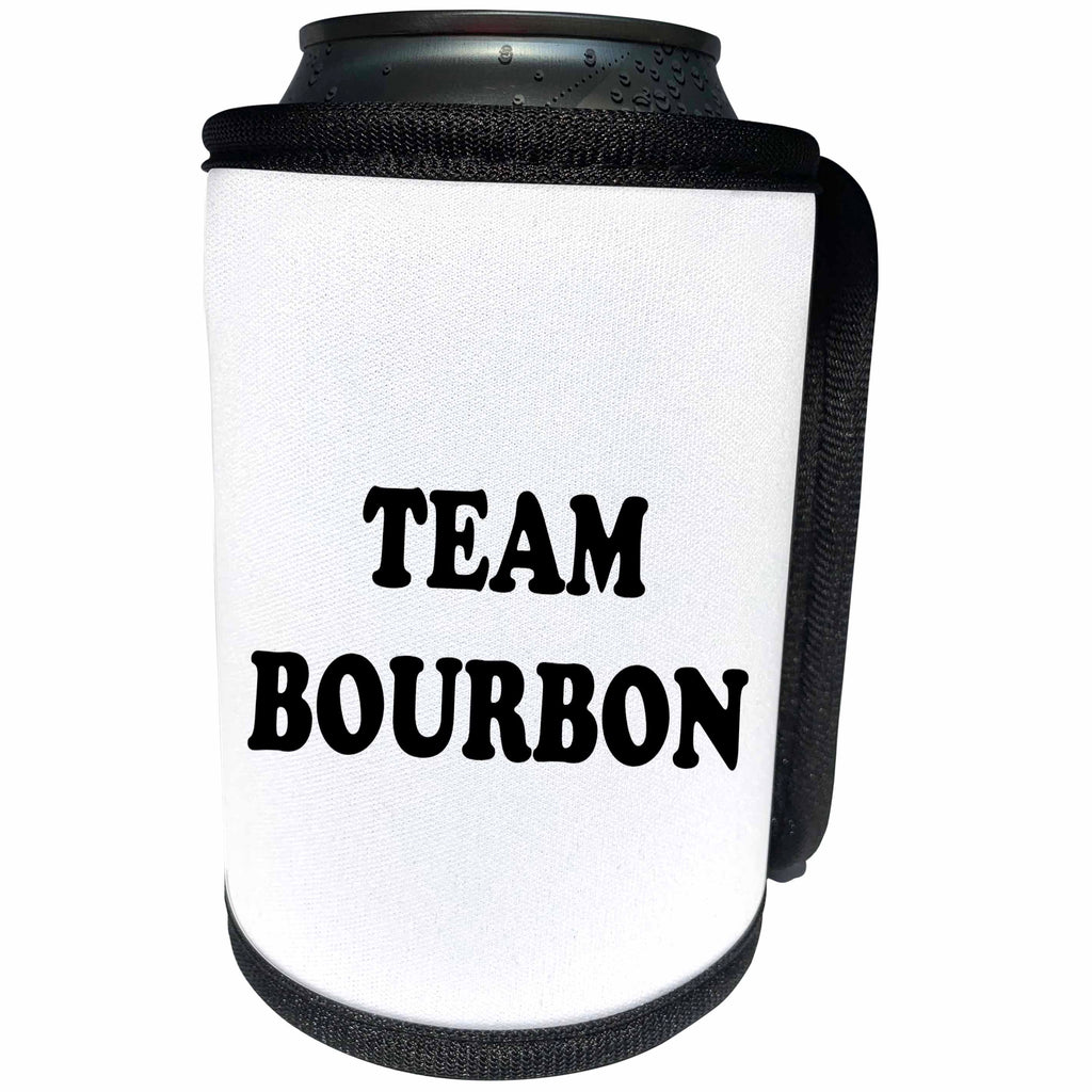3dRose Tory Anne Collections Quotes - TEAM BOURBON - Can Cooler Bottle Wrap (cc_243914)