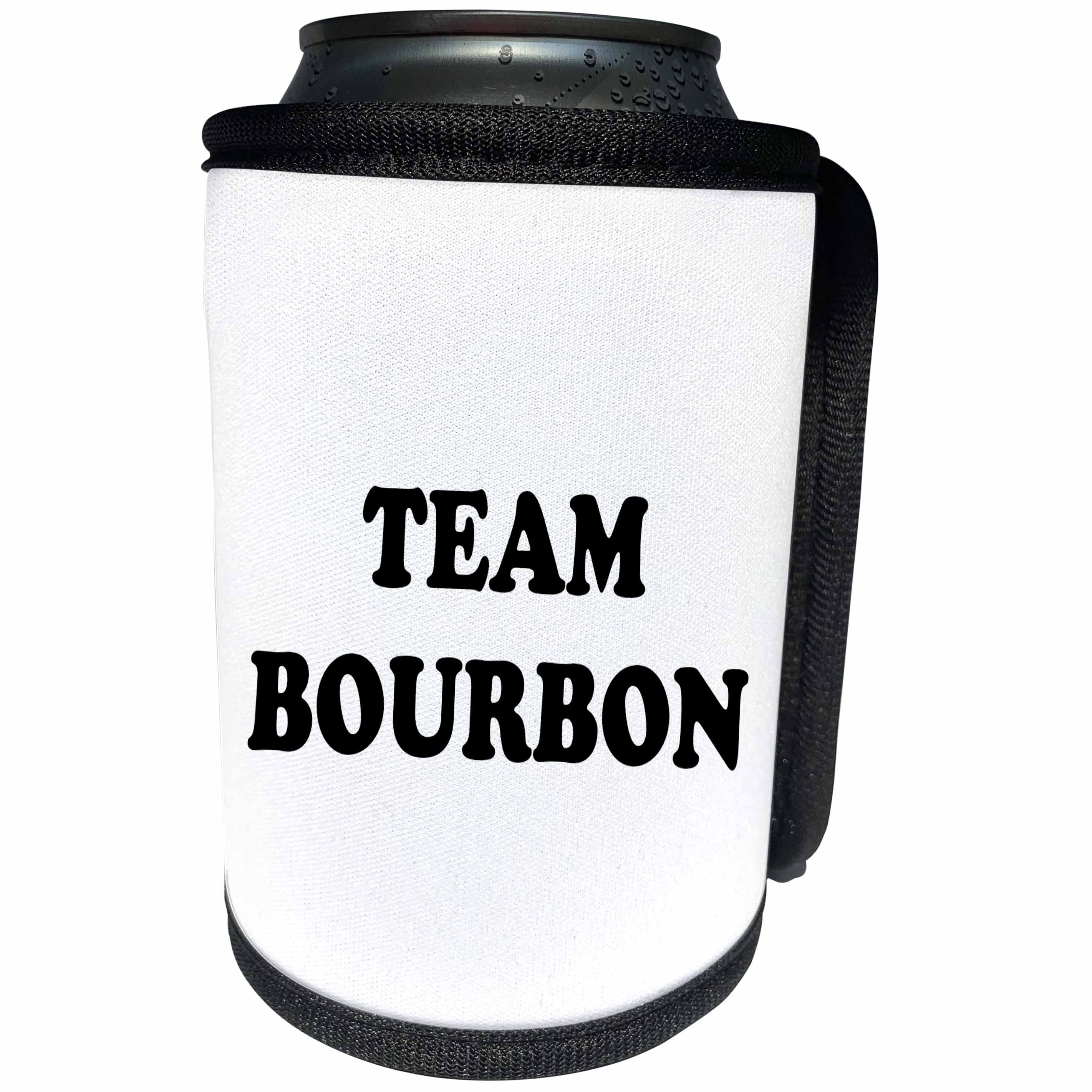 3dRose Tory Anne Collections Quotes - TEAM BOURBON - Can Cooler Bottle Wrap (cc_243914)
