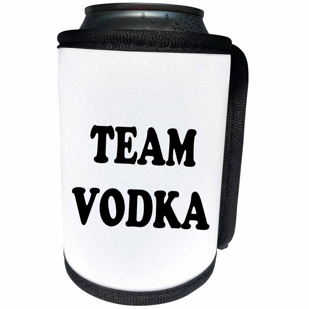 3dRose Tory Anne Collections Quotes - TEAM VODKA - Can Cooler Bottle Wrap (cc_243916)