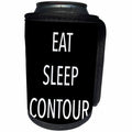 3dRose Tory Anne Collections Quotes - EAT SLEEP CONTOUR - Can Cooler Bottle Wrap (cc_243935)