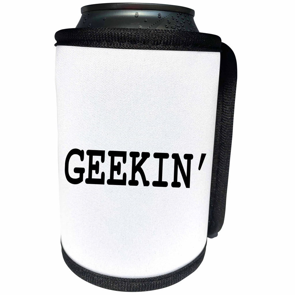 3dRose Tory Anne Collections Quotes - GEEKIN - Can Cooler Bottle Wrap (cc_243947)