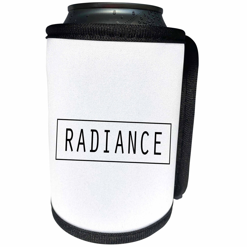 3dRose Tory Anne Collections Quotes - RADIANCE - Can Cooler Bottle Wrap (cc_243951)