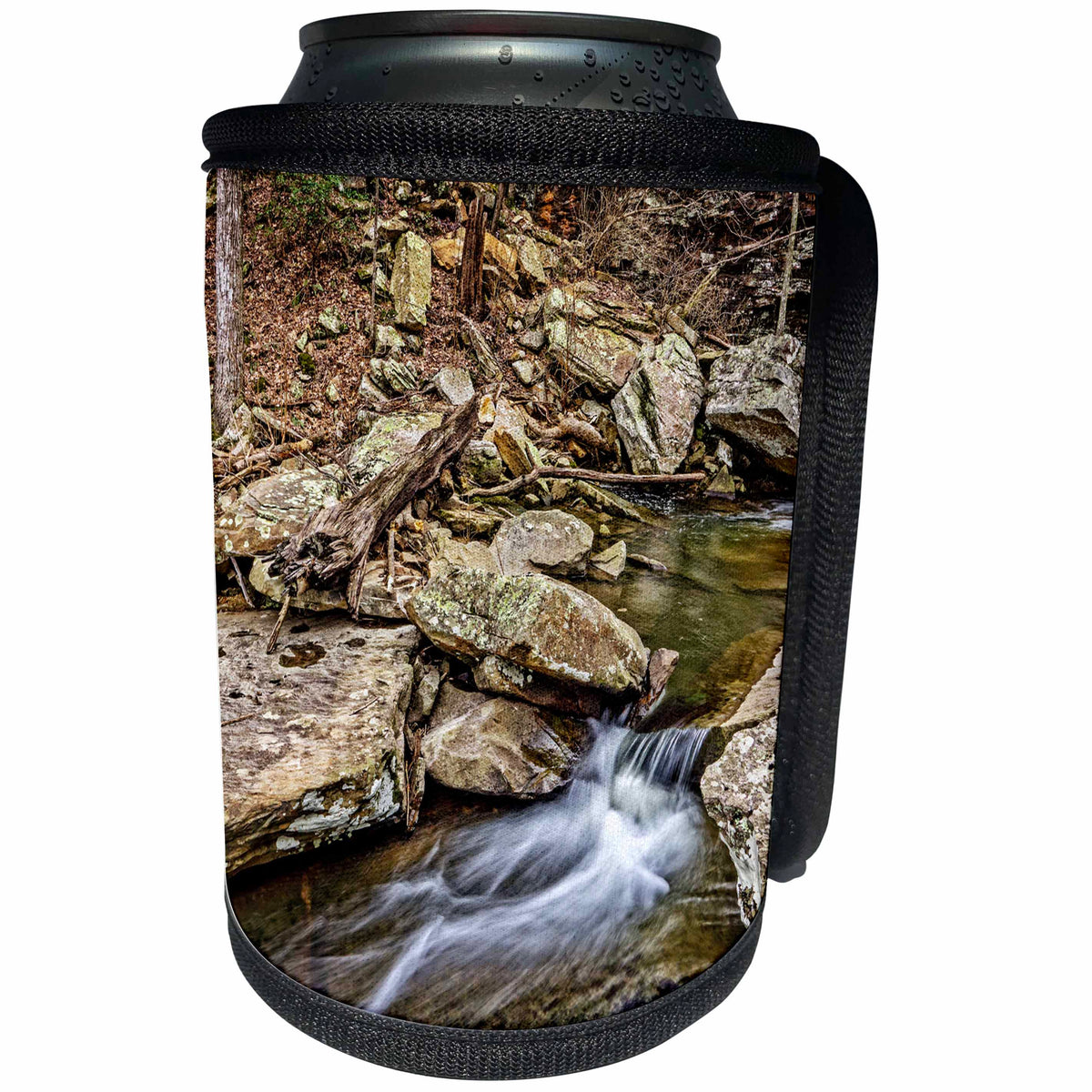 3dRose Boehm Graphics Photography - Wolf Creek in the Little River Canyon National Preserve - Can Cooler Bottle Wrap (cc_244272)