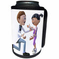 3dRose Boehm Graphics Cartoon - Cartoon Doctor - Can Cooler Bottle Wrap (cc_244279)