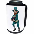 3dRose Boehm Graphics Holiday Saint Patricks Day - A Leprechaun Carrying His Gold - Can Cooler Bottle Wrap (cc_244284)