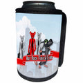 3dRose Doreen Erhardt Retirement - Funny Rat Race Retirement with Cityscape and Finish Line - Can Cooler Bottle Wrap (cc_244701)