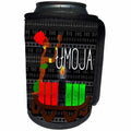 3dRose Doreen Erhardt Kwanzaa - Umoja Day 1 of Kwanzaa Unity Cup with Kinara Candles December 26th - Can Cooler Bottle Wrap (cc_244703)