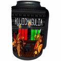 3dRose Doreen Erhardt Kwanzaa - Kujichagulia Day 2 of Kwanzaa Self Determination with Kinara Candles - Can Cooler Bottle Wrap (cc_244704)