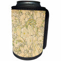 3dRose Florene Art Deco And Nouveau - Image of Alphonse Muchas Floral Peonies Pattern - Can Cooler Bottle Wrap (cc_245043)