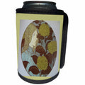 3dRose Florene Art Deco And Nouveau - Image of Art Nouveau Lady Surrounded By Flowers - Can Cooler Bottle Wrap (cc_245048)