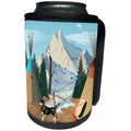 3dRose Edmond Hogge Jr Indians - Cherokee Village - Can Cooler Bottle Wrap (cc_24505)
