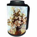 3dRose Florene Impressionism Art - Image of Monet Painting Vase Of Flowers - Can Cooler Bottle Wrap (cc_245086)