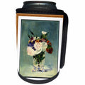 3dRose Florene Impressionism Art - Image of Manet Painting Flowers In Crystal Vase - Can Cooler Bottle Wrap (cc_245092)