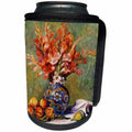 3dRose Florene Renoir Paintings - Image of Renoir Painting Flowers And Fruit - Can Cooler Bottle Wrap (cc_245096)